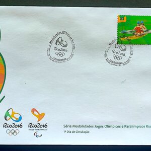 Envelope PVT C 3559 2015 Olimpiadas Paralimpiadas Rio 2016 Remo