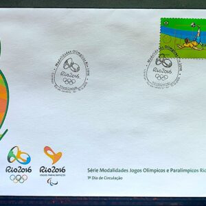 Envelope PVT C 3561 2015 Olimpiadas Paralimpiadas Rio 2016 Futebol