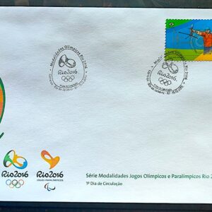 Envelope PVT C 3562 2015 Olimpiadas Paralimpiadas Rio 2016 Tiro com Arco