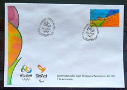 Envelope PVT C 3563 2015 Olimpiadas Paralimpiadas Rio 2016 Volei de Praia