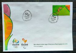 Envelope PVT C 3564 2015 Olimpiadas Paralimpiadas Rio 2016 Atletismo
