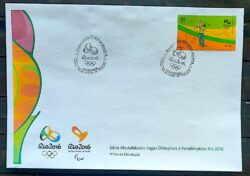 Envelope PVT C 3566 2015 Olimpiadas Paralimpiadas Rio 2016 Golfe