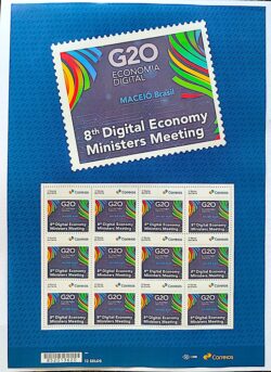 SI 33 Selo Institucional Reuniao Grupo Trabalho Economia Digital G20 Maceio Alagoas 2024 Folha