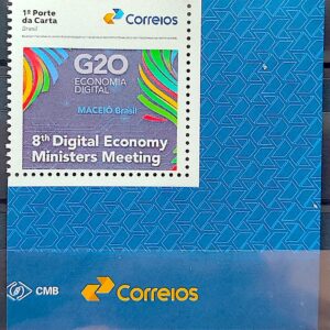 SI 33 Selo Institucional Reuniao Grupo Trabalho Economia Digital G20 Maceio Alagoas 2024 Vinheta Correios