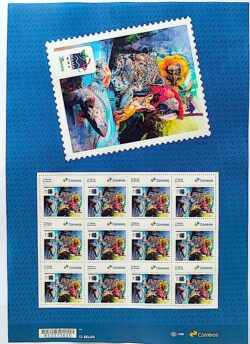 SI 35 Selo Institucional Ibama Meio Ambiente Fauna Arara Macaco Onca Peixe Tartaruga 2024 Folha