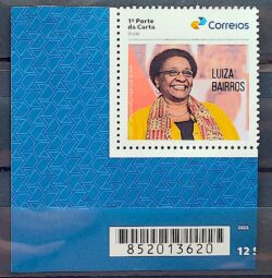 SI 36 Selo Institucional Homenagem a Luiza Bairros Comunicacao Mulher 2024 Codigo de Barras