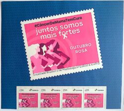 SI 42 Selo Institucional Combate ao Cancer de Mama Mulher Saude 2024 Porta-Retrato