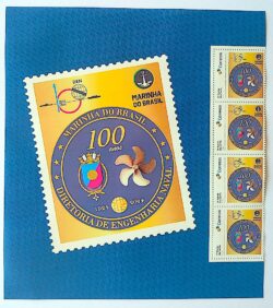 SI 43 Selo Institucional Centenario da Diretoria de Engenharia Naval Marinha Militar Navio 2024 Porta-Retrato