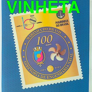 SI 40 Vinheta do Selo Selo Institucional Centenario da Diretoria de Engenharia Naval Marinha Militar Navio 2024