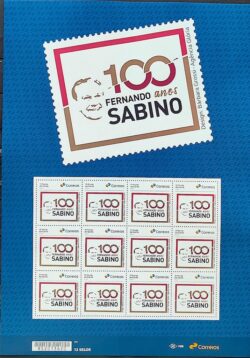 SI 41 Selo Institucional 100 Anos de Fernando Sabino Literatura 2024 Folha