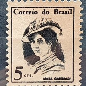 Selo Regular RHM 529 Mulheres Famosas Anita Garibaldi 1967