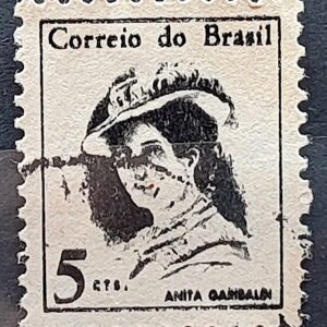 Selo Regular RHM 529 Mulheres Famosas Anita Garibaldi 1967 Circulado 2