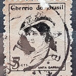 Selo Regular RHM 529 Mulheres Famosas Anita Garibaldi 1967 Circulado 4