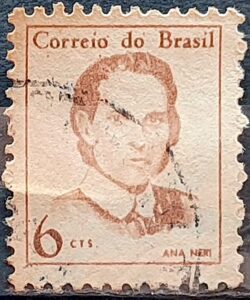 Selo Regular RHM 530 Mulheres Famosas Ana Neri Enfermagem Saude 1967 Circulado 2
