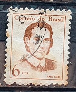 Selo Regular RHM 530 Mulheres Famosas Ana Neri Enfermagem Saude 1967 Circulado 6