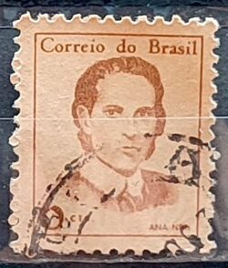 Selo Regular RHM 530 Mulheres Famosas Ana Neri Enfermagem Saude 1967 Circulado 8