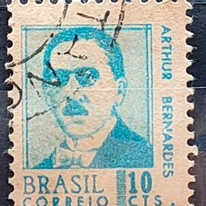 Selo Regular RHM 532 Presidentes da Republica Arthur Bernardes 1967 Circulado 1