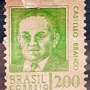 Selo Regular RHM 536 Presidentes da Republica Castello Branco Militar 1968 1