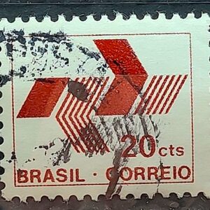 Selo Regular RHM 537 Emblema da ECT Com FSF 1972 Circulado 4