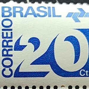 Selo Regular RHM 542 Tipo Cifra 20 Cts Com FSF 1972