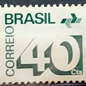 Selo Regular RHM 544 Tipo Cifra 40 Cts 1973 Circulado 8