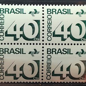 Selo Regular RHM 544 Tipo Cifra 40 Cts 1973 Quadra