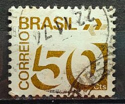 Selo Regular RHM 545 Tipo Cifra 50 Cts Com FSF 1974 Circulado 1