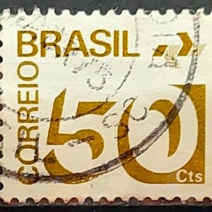 Selo Regular RHM 545 Tipo Cifra 50 Cts Com FSF 1974 Circulado 2