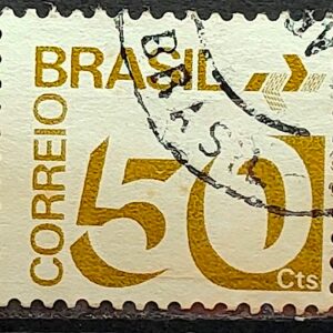 Selo Regular RHM 545 Tipo Cifra 50 Cts Com FSF 1974 Circulado 4