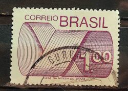 Selo Regular RHM 552 Tipo Gravura CrS 1 Com FSF 1974 Circulado 1