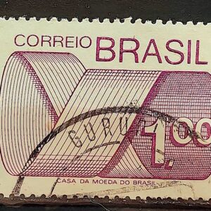 Selo Regular RHM 552 Tipo Gravura CrS 1 Com FSF 1974 Circulado 1