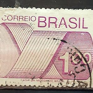 Selo Regular RHM 552 Tipo Gravura CrS 1 Com FSF 1974 Circulado 3