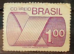 Selo Regular RHM 552 Tipo Gravura CrS 1 Com FSF 1974 Circulado 5