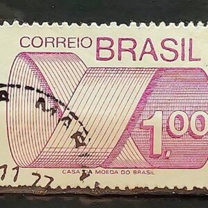 Selo Regular RHM 552 Tipo Gravura CrS 1 Com FSF 1974 Circulado 6