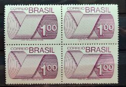 Selo Regular RHM 552 Tipo Gravura CrS 1 Com FSF 1974 Quadra