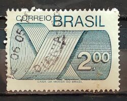 Selo Regular RHM 553 Tipo Gravura CrS 2 Com FSF 1974 Circulado 1