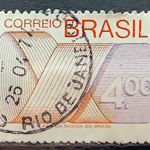 Selo Regular RHM 554 Tipo Gravura CrS 4 Com FSF 1975 Circulado 1