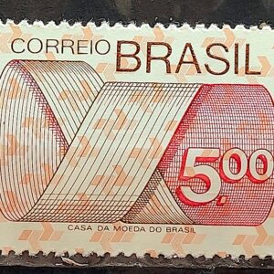 Selo Regular RHM 555 Tipo Gravura CrS 5 Com FSF 1974