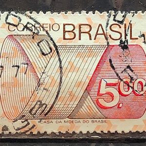 Selo Regular RHM 555 Tipo Gravura CrS 5 Com FSF 1974 Circulado 1