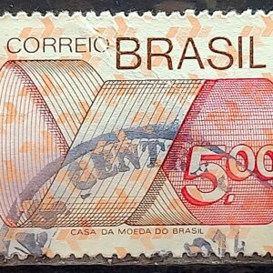 Selo Regular RHM 555 Tipo Gravura CrS 5 Com FSF 1974 Circulado 2