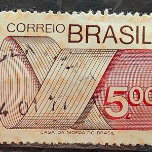 Selo Regular RHM 555 Tipo Gravura CrS 5 Com FSF 1974 Circulado 4