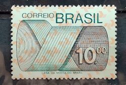 Selo Regular RHM 556 Tipo Gravura CrS 10 Com FSF 1974