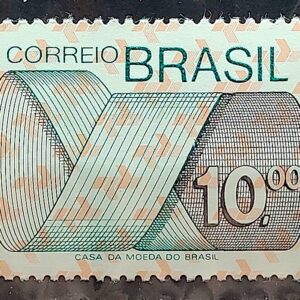 Selo Regular RHM 556 Tipo Gravura CrS 10 Com FSF 1974