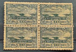 C 10 Selo Tricentenario Cabo Frio 1915 Quadra