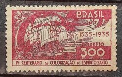 C 100 Selo IV Centenario Espirito Santo Navio Portugal 1935 2