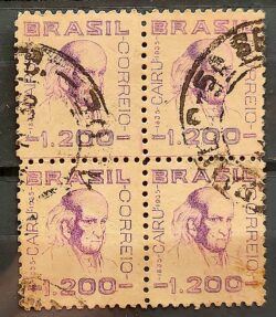 C 102 Selo Visconde de Cairu 1936 Quadra Circulado 1