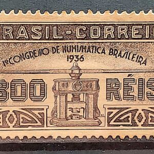 C 105 Selo Congresso de Numismatica Brasileira 1936