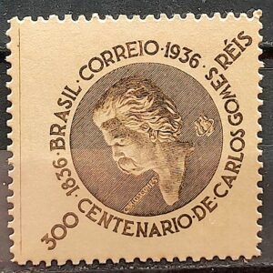 C 106 Selo Centenario de Nascimento de Carlos Gomes Musica 1936