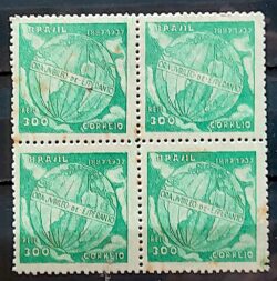 C 118 Selo Centenario do Esperanto Mapa 1937 Quadra