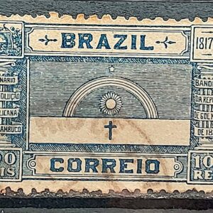 C 12 Selo Centenario da Revolucao Pernambucana 1917 Circulado 1